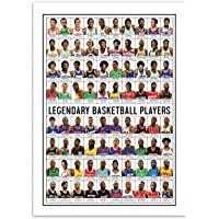 Wall Editions Art-Poster 50 x 70 cm - Legendary Basketball Players - Olivier Bourdereau
